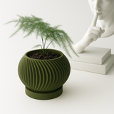 Spirala – Moderner Pflanzentopf mit Spiralstruktur