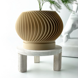 Spirala – Moderner Pflanzentopf mit Spiralstruktur