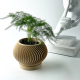 Spirala – Moderner Pflanzentopf mit Spiralstruktur