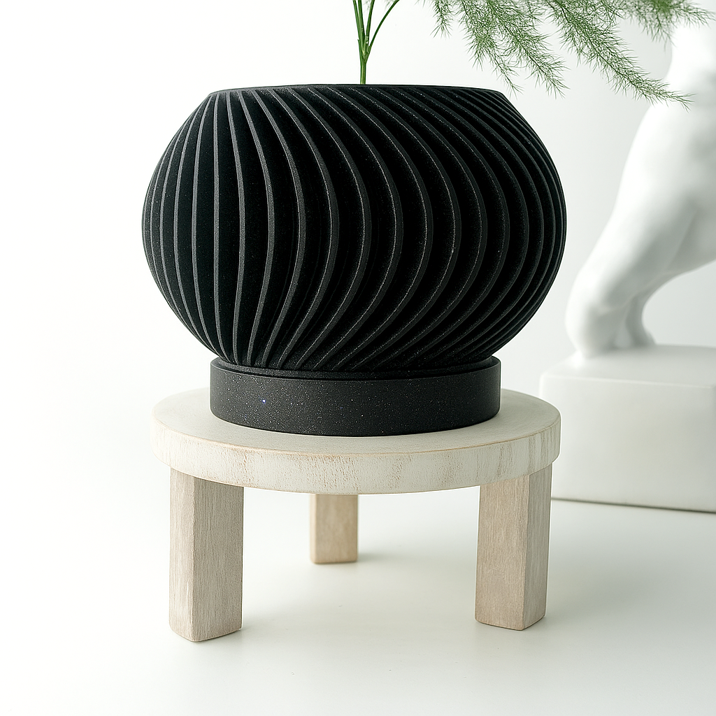 Spirala – Moderner Pflanzentopf mit Spiralstruktur